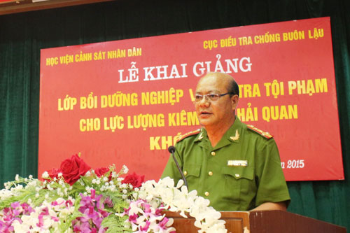 Khai giảng lớp bồi dưỡng nghiệp vụ điều tra Link đăng nhập Ev88 khóa 4 cho lực lượng kiểm soát Hải quan